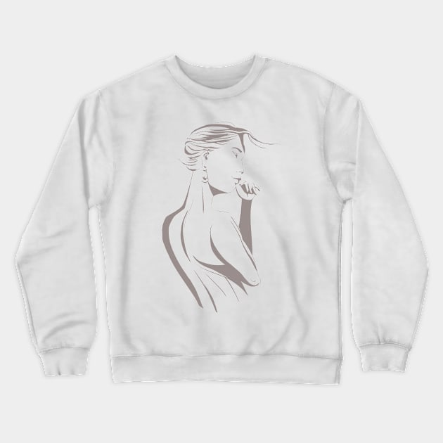 Girl in the wind Crewneck Sweatshirt by Ye.s!